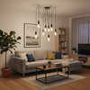 Lampa wisząca sufitowa ARANE PAJĄK 8 ramion do LED 8x E27 LUMILED