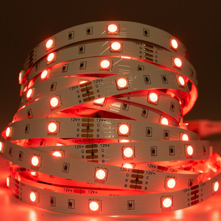 Taśma LED Pasek 12V 36W 150LED 5050 RGB 10mm 5m