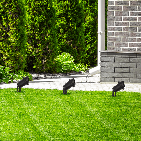 Lampa Ogrodowa Zewnętrzna VILO GU10 IP65 Ruchoma Wbijana Czarna Eko-Light