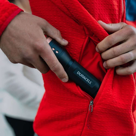 Latarka Aluminiowa LED Ręczna Mocna Taktyczna Bateryjna 3xAAA 550lm 3 Tryby DURACELL