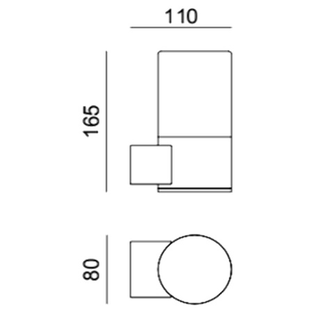 Lampa Ogrodowa LED Kinkiet Elewacyjny DENVER E27 IP44 16,5cm Kwadratowy