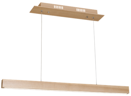 Lampa wisząca TIMBER 18W LED Prostokątna Drewniana MLP568 Milagro Drewno + Metal + Akryl