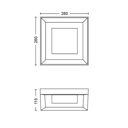 Kinkiet Ogrodowy LED Lampa Zewnętrzna Elewacyjna 15.2W 1140lm IP44 White and Color Ambiance RGB + TW Czarna Inteligentna SMART Zigbee Bluetooth Econic Philips HUE