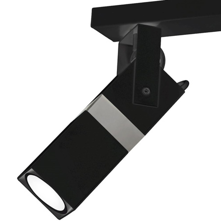 Lampa sufitowa 3x GU10 Spot Czarny + Srebrny VIDAR Milagro Styl nowoczesny