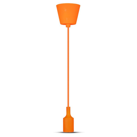 Lampa Wisząca Oprawa E27 Silikonowy klosz pomarańczowy VT-7228 V-TAC