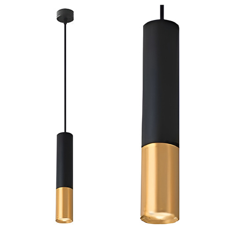 Lampa Wisząca Sufitowa KEON GU10 Regulowana Czarno-Złota MASTERLED