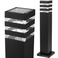 SŁUPEK ogrodowy lampa oprawa stojąca LED E27 TEKSAS grafit 44cm GOLDLUX (Polux)