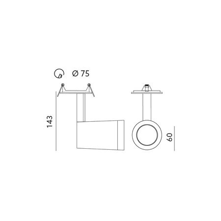 Oprawa Sufitowa Reflektor Szynowy Regulowany GU10 Biała Nuuk Kobi