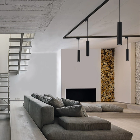 Reflektor Szynowy Lampa do Szynoprzewodów 1-fazowy GU10 Czarny Nowoczesna PROFILE EYE 9338 Nowodvorski