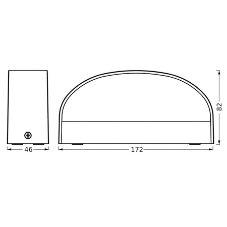 Kinkiet Ogrodowy Lampa Elewacyjna Zewnętrzna LED 7.6W 450lm 3000K Ciepła Szary IP65 Endura Osram