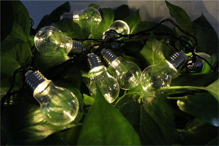 Girlanda Ogrodowa Zewnętrzna Łańcuch Świetlny 20 LED 2700K