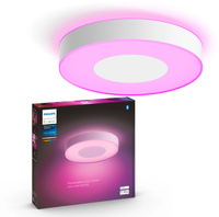Plafon LED Lampa Sufitowa Natynkowa 52.5W 3700lm IP20 White and Color Ambiance RGB + TW Biała 42.5cm Inteligentna SMART Zigbee Bluetooth Infuse Philips HUE