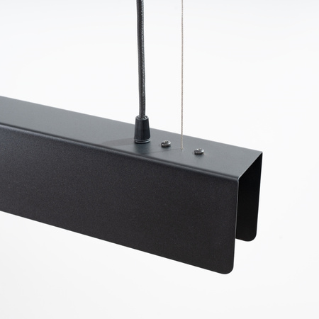 Lampa Sufitowa Wisząca Zwis G13 Żyrandol Geometryczna Czarna Nowoczesna Spark Sollux