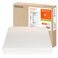 Panel LED Oprawa Lampa Sufitowa 35W 3680lm 4000K Neutralna z Czujnikiem Ruchu Zmierzchu Natynkowa Biały 35x35cm Surface Ledvance