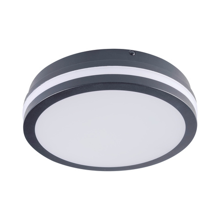 Plafon LED Lampa Sufitowa Czujnik Ruchu Natynkowa 18W 1740lm CCT IP65 Grafitowa BENO KANLUX