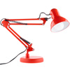 Lampka Biurkowa Kreślarska Stołowa E27 TOBI Czerwona Lumiled + uchwyt na blat