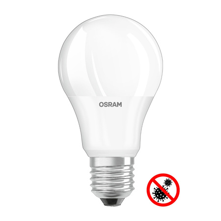 Żarówka LED Antybakteryjna A60 E27 8.5W = 60W 806lm 2700K Ciepła 200° Antibacterial Classic Osram