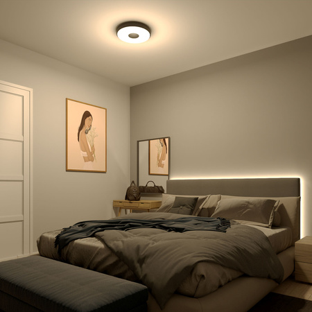 Lampa Sufitowa Plafon LED 24W 2700lm 2700K SceneSwitch Czarna Coiner Philips