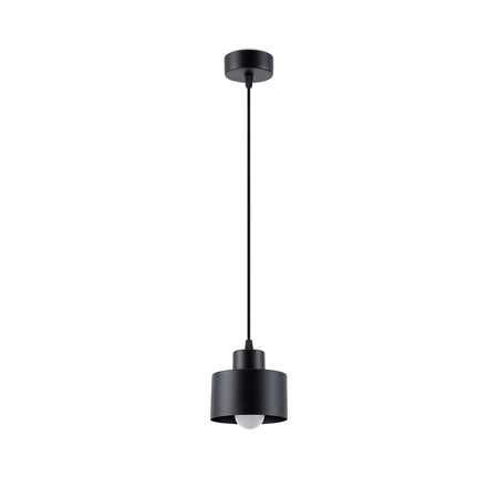 Lampa Sufitowa Wisząca Zwis E27 Geometryczna Czarna Nowoczesna Savar Sollux