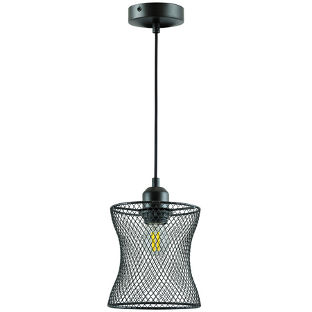 LAMPA Sufitowa WISZĄCA HASLO E27 Czarna GOLDLUX (Polux)