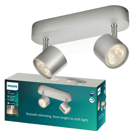 Lampa Sufitowa Oprawa Reflektor LED 9W 1000lm 2700K Aluminium Star Philips
