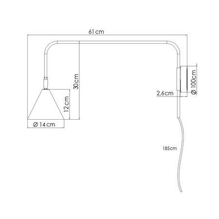 Lampa Ścienna Kinkiet E14 Zielony Oliwkowy NOX Crimson SL.1700 Sollux