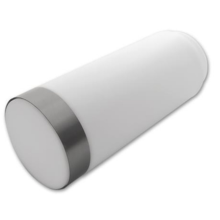 Lampa Ogrodowa Zewnętrzna E27 SREBRNY SŁUPEK 65cm z Czujnikiem Ruchu i Zmierzchu