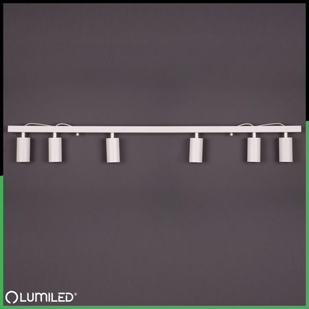 Lampa Sufitowa SPOT TUBA Reflektor Oprawa Halogenowa 6x GU10 TABULA LUMILED