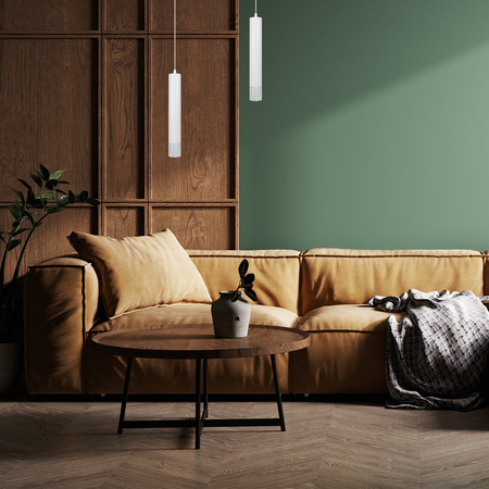 Lampa Wisząca Sufitowa TUBI Biała 1xGU10 Milagro