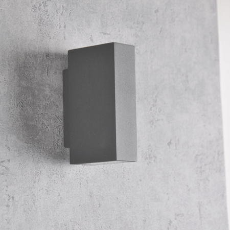 Kinkiet Elewacyjny LED Grafitowy Góra/Dół 2x2,5W 4000K Neutralna ORLEAN GOLDLUX (Polux)