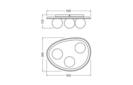 Lampa Sufitowa Dekoracyjna G9 Punktowa Biały Decor Ledvance