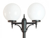 Lampa Ogrodowa Zewnętrzna Słupek LATARNIA E27 Kule Classic OGMWN 2 300 190-290cm czarny Su-Ma