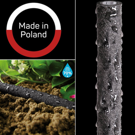 Wąż Ogrodowy 7,5m Kroplujący Pocący Nawadniający DRIP 1/2" CELLFAST