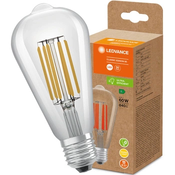 Żarówka LED E27 ST64 4W = 60W 840lm 3000K Ciepła 320° Filament LEDVANCE Ultra Efficient