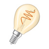 Żarówka LED Dekoracyjna P45 Kula E14 4.9W = 40W 470lm 2200K Ciepła CRI90 300° Bursztynowa Filament Ściemnialna Vintage 1906 Osram