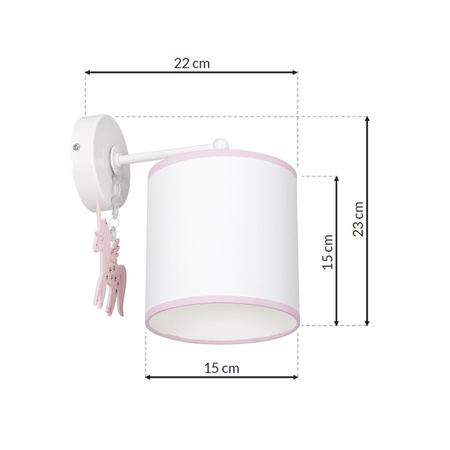 Lampa Ścienna Kinkiet UNI 1xE27 Milagro
