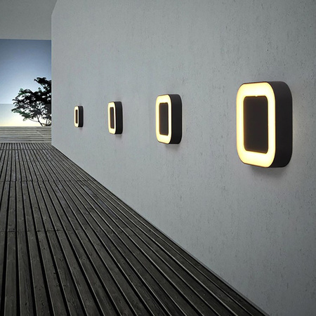 Kinkiet Ogrodowy Elewacyjny Lampa Zewnętrzna LED 12W 4000K IP54 LUPUS