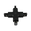 Łącznik szynoprzewodu X krzyżowy 3-Fazowy Czarny Track Light V-TAC