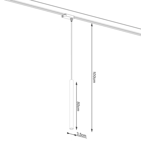 Reflektor szynowy 3 – fazowy PASTELO biały G9 3000K 4,5W 450lm
