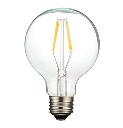 Żarówka LED E27 G80 4W=40W 420lm 2700K Biała Ciepła 360° Filament