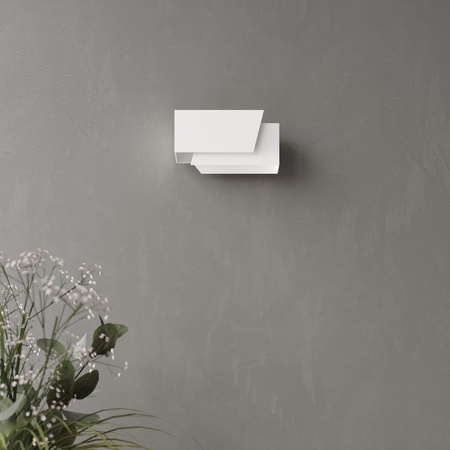 Lampa Ścienna Kinkiet G9 Prostokątna Biała Nowoczesna Piegare Sollux