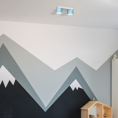 Lampa Sufitowa DIXIE Niebieska Biała 2xGX53 Milagro