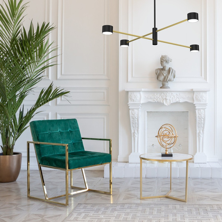 Lampa Sufitowa CROSS Złota 4xGX53 Milagro