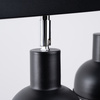 Lampa Sufitowa Oprawa Natynkowa Reflektor 3x E27 Ruchoma Geometryczna Czarna Industrialna Elba Sollux