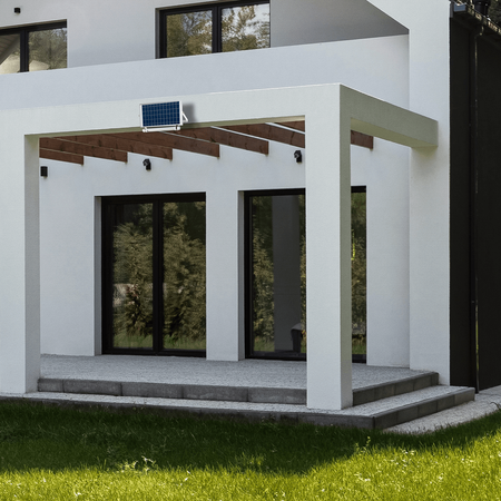 Naświetlacz JIMMY LED 580lm 6000K IP65 40W Świetlówka Solarny Biały z Czujnikiem Zmierzchu Eko-Light