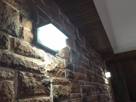 Lampa Ogrodowa LED Kinkiet Elewacyjny 12W Oprawa Architektoniczna Prostokąt Lagos Czarna z Czujnikiem Ruchu