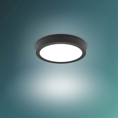 Lampa Sufitowa Plafon LED 12W 1150lm 2700K Czarna Magneos Philips