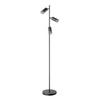 Lampa Podłogowa Stojąca 3x GU10 Czarna ROMA Sanico Goldlux