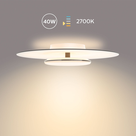 Lampa Sufitowa Plafon LED 40W 4200lm 2700K Biała Garnet Philips