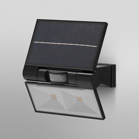 Lampa Solarna Ogrodowa Zewnętrzna Kinkiet Elewacyjny LED 2.9W 380lm 3000K IP44 Szary Z Czujnikiem Ruchu Endura Ledvance